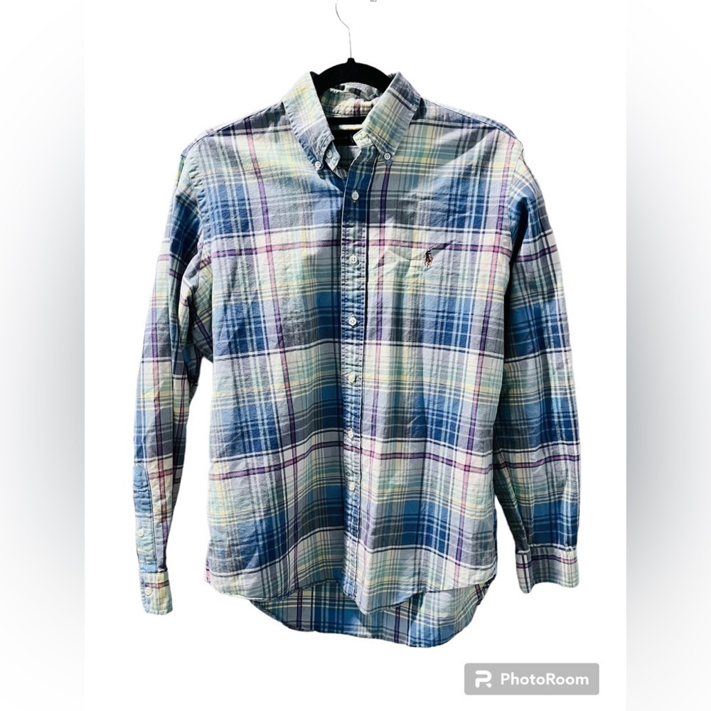 Ralph Lauren Blue Label Multicolor Plaid Button-Down Shirt